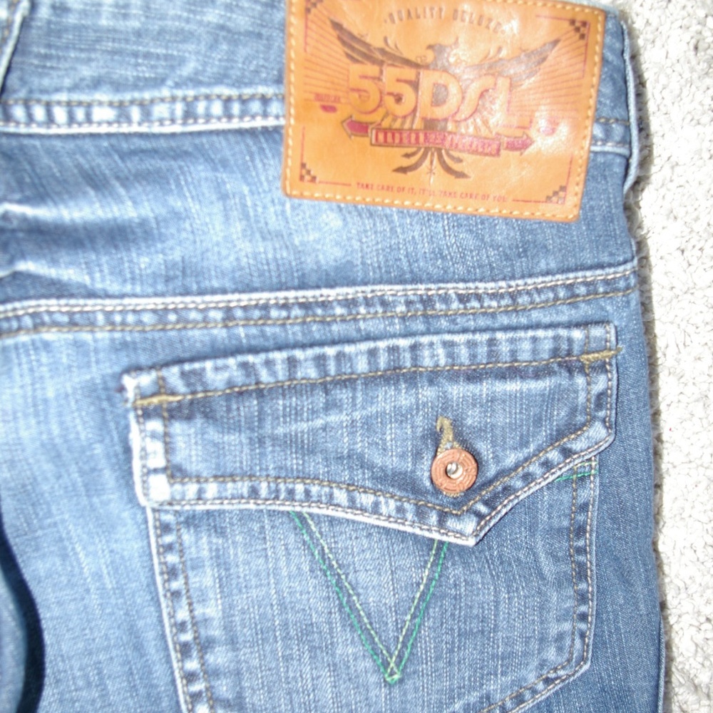 Jeans Ruffle Capri - Picture 5 of 6